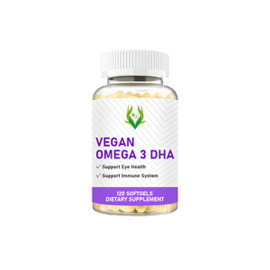 Gélules végétaliennes d'Oméga 3 DHA OEM ODM avec Vitamine D3 pour le bien-être général, la protection antioxydante et le soutien du système immunitaire - Product Image 1