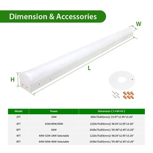 Đèn LED Chiếu Sáng Cửa Hàng Hiện Đại 4FT 8FT Đèn Sàn Trong Nhà Văn Phòng Đèn LED Dải Tuyến Tính - Product Image 5