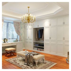 Prix des armoires modulaires YALIG, meubles de chambre à coucher, style shaker, armoire en bois, moderne, vente directe d'usine - Product Image 3