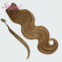Extensions de cheveux 100% naturels non traités, tissage Genius, ondulés, toutes longueurs, couleur personnalisée, qualité supérieure