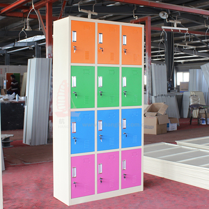 Armario de Acero Inoxidable para la Industria Alimentaria, Desmontable, de 4 Niveles, Gabinete Metálico Personalizado con 12 Puertas - Product Image 1