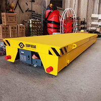 Chariot de transfert électrique robuste à câble, chariot de transfert plat motorisé sur mesure pour l'usine, pour la manutention des matériaux en atelier