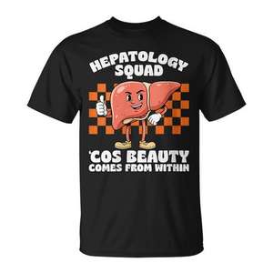 T-shirt de l'équipe d'hépatologie pour les professionnels de la santé et les étudiants - Product Image 1