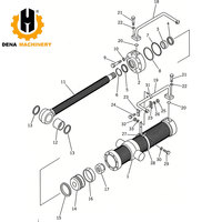 CYLINDRE HYDRAULIQUE 235-63-22002 235-63-16102 235-63-28000 235-63-25200 235-63-42002 pour niveleuse GD825