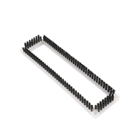 Brosse à cadre sur mesure pour le nettoyage des convoyeurs, brosse industrielle à poils en nylon avec plaque de base et trous de fixation
