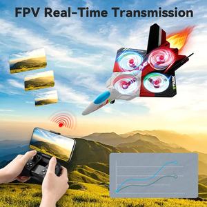 Avion RC en mousse 4DRC V39, changement de vitesse, flux optique, vol stationnaire, transmission en temps réel, télécommande, avion sans balais avec caméra FPV - Product Image 5