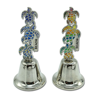 Campanella Svizzera Souvenir Artigianale in Metallo con Nappa e Logo Personalizzato