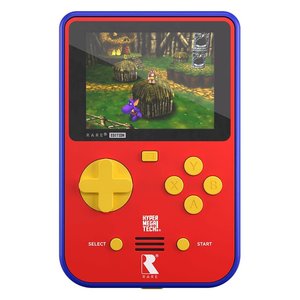 Console portable Super Pocket Rare Edition rechargeable, 14 jeux intégrés, batterie intégrée, rouge et bleu - Product Image 3