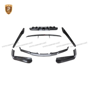 Novi-t-difusor de labios delantero de fibra de carbono, kit de carrocería para Ferrari <span class=keywords><strong>488</strong></span> GTB - Product Image 4