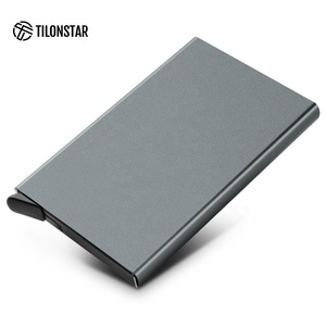 <span class=keywords><strong>Portafoglio</strong></span> <span class=keywords><strong>Porta</strong></span> <span class=keywords><strong>Carte</strong></span> di Credito Personalizzato Aziendale Compatto e Leggero in Alluminio con Meccanismo a Scatto - Product Image 4