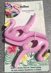 Clip de <span class=keywords><strong>toalla</strong></span> de <span class=keywords><strong>playa</strong></span> de plástico, productos de verano con diseño de flamenco animal - Product Image 6