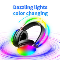 2.4G HiFi Qualité Sonore Silencieux Partie Casque 0 Retard 3D Stéréo Son Changement De Couleur Casque Ai Annulation Du Bruit