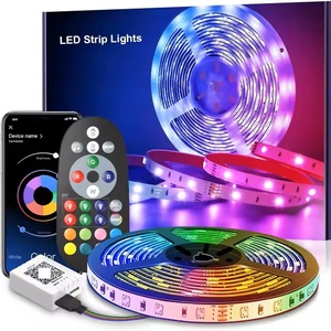 Color de ensueño Tira de luces <span class=keywords><strong>LED</strong></span> Direccionable RGB Pixel Música Ritmo Control remoto Cuerpo de lámpara de cobre - Product Image 4