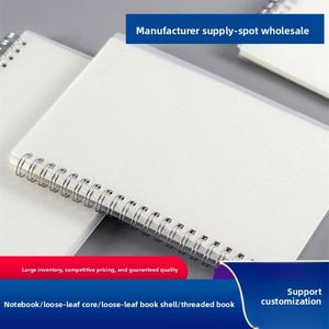 New Blank Square Grid <b>Dot</b> Matrix Lined Transparent A5 Thickened PP Spiral Binding <b>Notebook</b> Wholesale Customizable Gift - Product Image 2