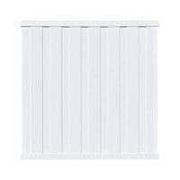 Clôture en vinyle PVC Aochi Lattice Top Fence, clôture en plastique pour l'intimité, fabrication chinoise, design nouveau, clôture de jardin blanche, résistante aux UV, non enduite, prix bas.