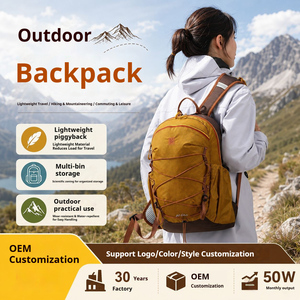 Tin Duc Large Capacity Women's Hiking <b>Backpack</b>-Nylon Minimalist Waterproof Lightweight Portable <b>for</b> Leisure Travel Outdoor - Product Image 1