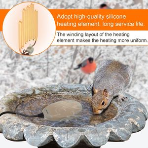 60W Birdbath Deicer <span class=keywords><strong>Garden</strong></span> Yard Lawn <span class=keywords><strong>Chicken</strong></span> Calentador de agua Accesorio para el cuidado de mascotas para Bird Bath - Product Image 5