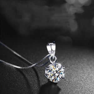 Venta al por mayor de collares, colgante chapado en oro, cadena Real Original, circonita cúbica, piedras preciosas, Joyería de diamantes, recuerdos para invitados de boda - Product Image 4