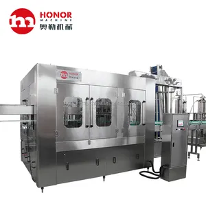 Factory Supplier Full Equipped Automatic Gas Carbonated Soft Drinks Soda Making Bottling Machine