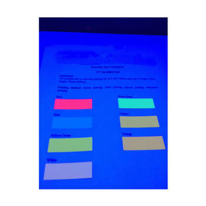 Encre invisible UV pour sérigraphie, encre fluorescente incolore à colorée pour l'authentification des documents, la protection de la marque, 7 couleurs - Product Image 1