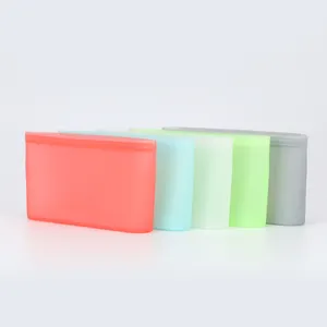 Hot Sale Eco Friendly Leakproof Reusable Freezer Liquid Silicone Food Storage Bag with Reusable Zipper Bags