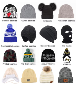 Custom <strong>Beanie</strong> Your Own Embroidery logo <strong>Beanies</strong> With Woven Label 100% Acrylic <strong>Pom</strong> <strong>Pom</strong> <strong>Beanie</strong> Hat With Fleece Lining Inside - Product Image 6