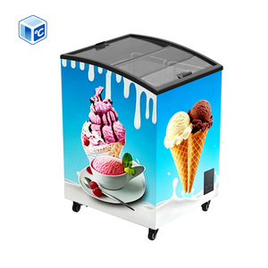 Ce ETL tùy chỉnh siêu thị hiển thị tủ đông + 8 ℃ ~-25 ℃ cửa kính trượt thương mại 80L Mini <span class=keywords><strong>ice</strong></span> <span class=keywords><strong>cream</strong></span> hiển thị tủ đông để bán - Product Image 2