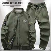 Combinaison de travail pour ingénieurs, printemps-automne, résistante à la saleté, en coton de haute qualité, camouflage, extensible, pour hommes, OEM personnalisé