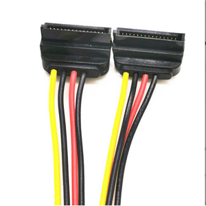 Sata <b>Power</b> Cable 15P To 2x 4Pin Molex <b>Adapter</b> For Hard Drive <b>Power</b> Supply Connector - Product Image 4