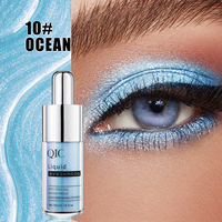 Faible quantité minimale de commande brillant holographique paillettes lueur liquide fard à paupières longue tenue haute Pigment Multi Chrome maquillage végétalien liquide ombre à paupières