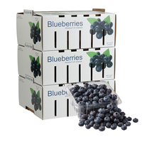 Boîtes en carton ondulé robustes pour fruits, bananes, bleuets, emballages en papier, boîtes rigides pour légumes