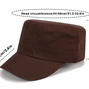 Casquette de baseball unisexe 5 panneaux en coton lavé, style sportif, à calotte plate, respirante, à visière courte, avec broderie, pour usage quotidien - Product Image 3