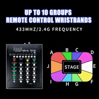Bracelet LED programmable DMX avec logo personnalisé, télécommande RFID, pour événements sportifs