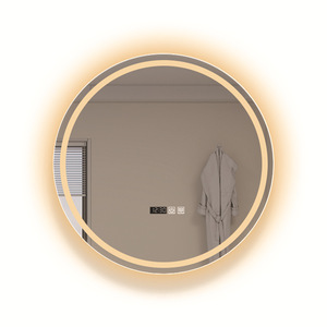 <span class=keywords><strong>Miroir</strong></span> <span class=keywords><strong>de</strong></span> <span class=keywords><strong>salle</strong></span> <span class=keywords><strong>de</strong></span> <span class=keywords><strong>bain</strong></span> intelligent rond nordique à LED avec écran tactile à induction et fonction anti-buée pour toilettes et maquillage - Product Image 5