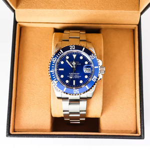 Reloj de Lujo para Hombre, Estilo Hip Hop, Azul Vintage, 40mm, Correa de 20mm, Cristal de Zafiro, Acero Inoxidable, Mecánico Automático, Resistente al Agua - Product Image 1