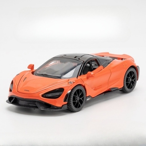 Modelo de Coche de Aleación Fundida a Presión 1:32 McLaren <span class=keywords><strong>765LT</strong></span> con Sonido y Luz, Función de Retroceso, Puertas Abatibles, para Decorar y Coleccionar - Product Image 1