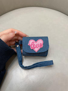 Cordón corto de muñeca para teléfono móvil, poliéster ajustable, accesorios decorativos simples para teléfono, cordón Airpros tejido rosa bonito - Product Image 2