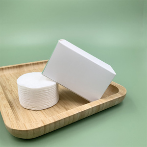 FP09 OEM Fabriqué en Chine, <span class=keywords><strong>coton</strong></span> non tissé naturel uni, démaquillant, tampons pour le visage - Product Image 6