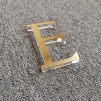 Enseigne en plexiglas pour devanture de magasin, petite, solide, lettres en plastique, logo, lettres en acrylique transparentes 3D