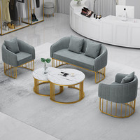Fauteuils de détente en velours et métal doré, style nordique moderne, ensemble de meubles de salon, canapés d'appoint pour la maison, le salon, l'hôtel et le bureau