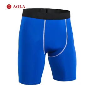 AOLA Gym Wear Personalizado Yoga e Calças Mens Sports Leggings Compressão para Apertado Fitness Running Shorts Padrão de Impressão 3pcs