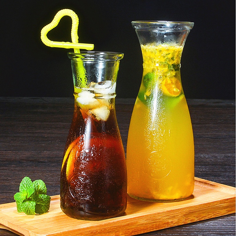 350ml 500ml 1000ml glass Pitcher glass cold water bottle cool kettle glass jug