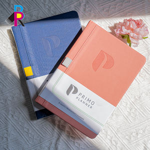 Индивидуальный логотип для студентов A5 A6 водонепроницаемый планировщик в твердом переплете PU книжные журналы с ручкой - Product Image 3