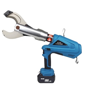 Coupe-câble <span class=keywords><strong>hydraulique</strong></span> sans fil EZ-65C 60KN, max. 65 mm pour câbles blindés CU AL, outil de coupe de fil alimenté par batterie rechargeable 18V - Product Image 1