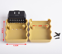 Conector Macho OBD2 de 16 Pines J1962M, Enchufe de Interfaz OBD Automotriz para ELM327 Bluetooth con Carcasa Modificada