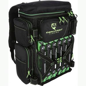 Sac à dos de pêche gratuit, sac à dos pour matériel de pêche avec porte-cannes, grand sac de pêche 600D pour ranger le matériel de pêche - Product Image 1