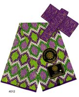 Tissu Wax Africain Kente Java Ankara Imprimé 6 Yards Pour Femmes, Tissu Imprimé Satin HY
