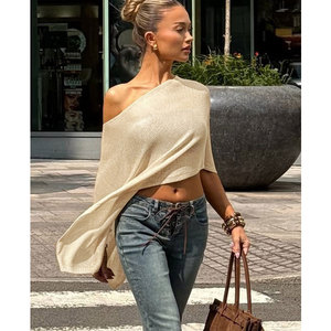 FS11293A Nouveaux <span class=keywords><strong>v</strong></span>êtements sexy tendance pour femmes, hauts courts irréguliers - Product Image 1