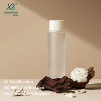 100ml 120ml Ventes entières Bouteille cosmétique Bouteille de soins de la peau Bouteille en verre de lotion avec couvercle blanc
