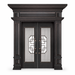<span class=keywords><strong>Porte</strong></span> <span class=keywords><strong>d</strong></span>'<span class=keywords><strong>entrée</strong></span> de sécurité pour manoir, construction robuste en aluminium moulé, élégante fenêtre en verre <span class=keywords><strong>d</strong></span>époli, ouverture battante, fournisseur - Product Image 5